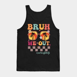 Bruh We Out Para Off Duty, Retro Beach Sunglasses Tank Top